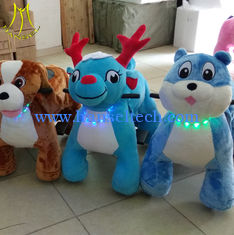 China Hansel  	indoor ride in mall coin operated unicorn ride on plush kids ride on unicorn toy supplier