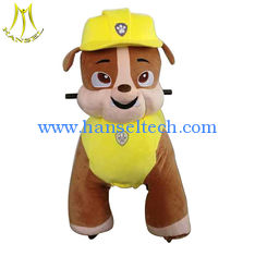 China Hansel commercial plush animals dog scooter kids plush walking paw patrol ride on shopping mall supplier