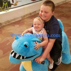 China Hansel motorized animal dinosaur ride plush toy animal kids ride on toy for birthday parties supplier