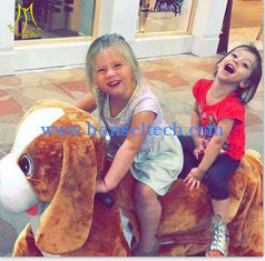 China Hansel 2018 commercial  large unicorn stuffed animal battery plush riding animals for indoor playground supplier