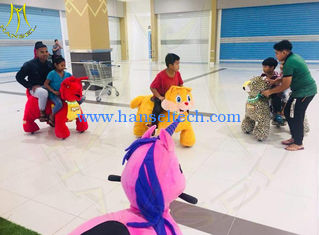China Hansel indoor amusement rides electric walking horse toy 4wheels supplier