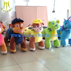 China Hansel coin operated electric plush motorized animal electric ride on horse toy supplier