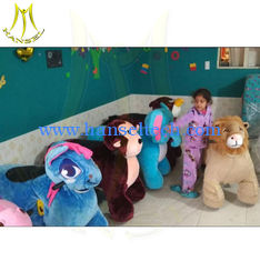 China Hansel attractive for kids walking unicorn motorized plush animal rides supplier