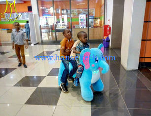 China Hansel  shopping mall plush walking animal scooter ride on animal toy animal robot for sale supplier