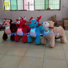 China Hansel safari plush animals walking stuffed animal electric ride for outdoor park supplier