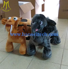 China Hansel commercial animal electric ride on walking plush elephant renting in mall coin ride supplier