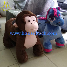 China Hansel  coin and non coin walking baby plush car toys kids ride game machine supplier