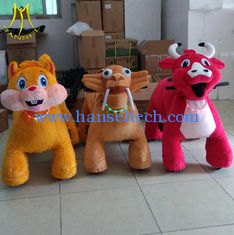China Hansel amusement park walking stuffed plush animal kids ride on unicorn toy supplier