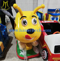 China Hansel kids fiberglass car mini coin operated kiddie rides with video for game center supplier