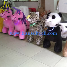 China Hansel  plush riding animal indoor amusement rides walking plush dog toy supplier