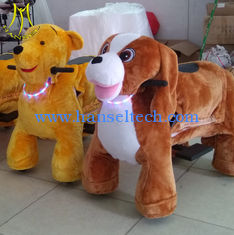 China Hansel shopping mall plush walking bull electric stuffed animals go kart supplier