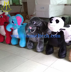 China Hansel  hot selling plush walking electronic kid riding animals for mall supplier