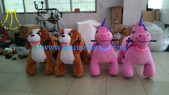 China Hansel l amusement playground children play game coin operated ride on stuffed animals supplier