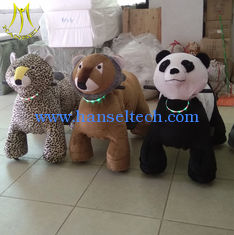 China Hansel  wholesales kids walking animal ride motorized plush riding animals supplier