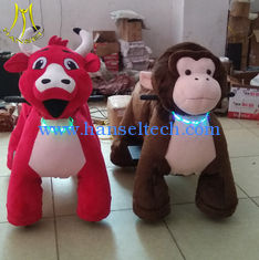 China Hansel   fast profits coin operated stuffed animal monkey plush electrical animal toy car supplier