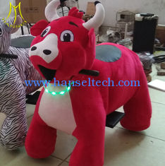 China Hansel  shopping mall coin operated battery power wheels plush ride on car supplier