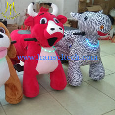 China Hansel shopping mall safe riding games zoo animals kiddie ride bull park supplier