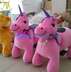 China Hansel  wholesale plush animal coin operated happy plush motorized animals for sale supplier