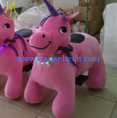 China Hansel stuffed animal motorized plush elecrtric ride on animal toy for indoor playground supplier