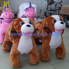 China Hansel  amusement park moving plush electric animals coin operated ride supplier