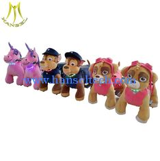 China Hansel battery plush ride on animal coin operated animal ride amusement fox ride supplier