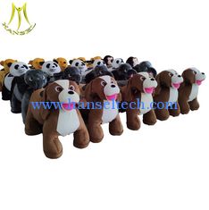 China Hansel shopping mall plush motorized animals indoor moving electric mountable supplier