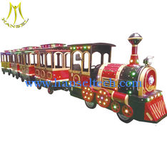 China Hansel indoor and outdoor children amusement park track train rides electric supplier