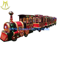 China Hansel  outdoor park kids train battery operated backyard amusement trackless train rides supplier