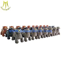 China Hansel factory plush motorized riding animals walking ride on animal toy for mall supplier
