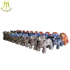 China Hansel  coin operated plush walking animal adult ride on toys for mall Guangzhou factory supplier