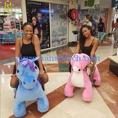 China Hansel kids indoor play equipment indoor amusement center happy rides on animal supplier