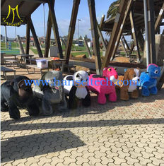 China Hansel animal motorized ride large plush ride toy on wheels animal drive toy amusement rides equipment supplier