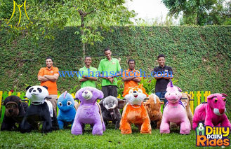 China Hansel  motorized adult size animal ride rechargeable battery operated ride on bear supplier