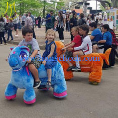 China Hansel best selling and populal famliy electric operated elephant plush ride working in supermarket supplier