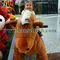 Hansel coin operated motorized animals coin operated with plush material in game center supplier