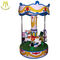 Hansel   high quality China indoor kids amusement rides for sale 3 seats carousel horse ride supplier