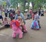 Hansel amusement park happy rides on animal motorized plush riding animals supplier