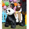 Hansel kids and adult plush motorized animal go cart for Christmas panda ride supplier