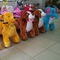 Hansel coin operated walking animal for adult and kids electronic riding animal toys for mall supplier
