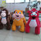 Hansel children plush battery operated moving animals for shopping mall supplier