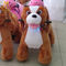 Hansel children funfair plush battery operated plush electric ride on animals supplier