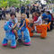 Hansel best selling and populal famliy electric operated elephant plush ride working in supermarket supplier