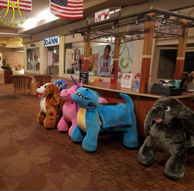 Hansel shopping mall animal large plush ride moving battery paw patrol