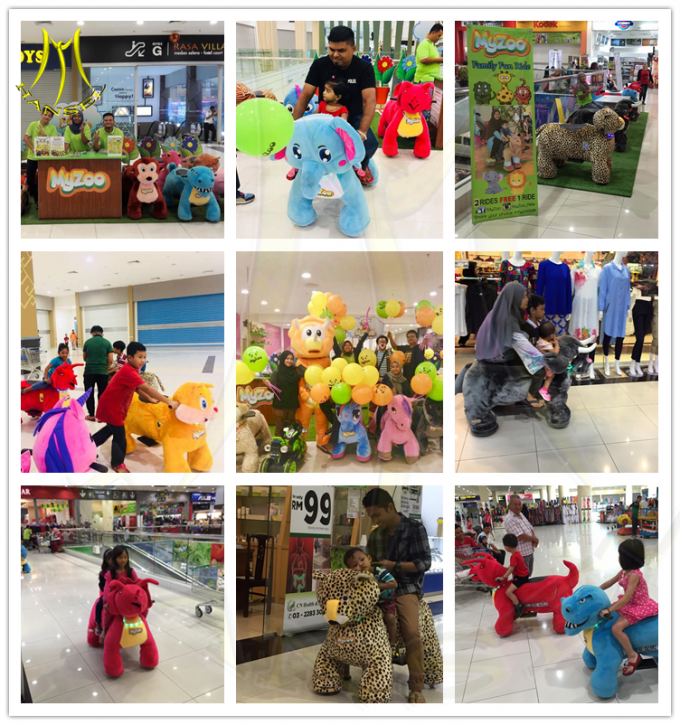 Hansel plush walking electric toy ride on furry animal unicorn rides