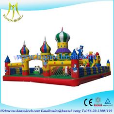 China Hansel Colourful Christmas commercial inflatable Water slide With Waterproof PVC supplier