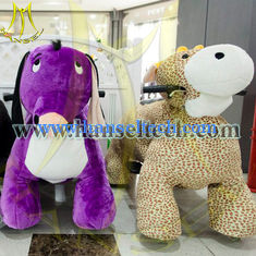 China Hansel kids animal riding on toys walking elephant ride plush battery animal rides supplier