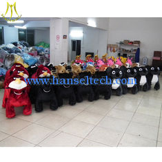China Hansel plush animals motorized walking stuffed animals Shopping Mall Animal Rides supplier