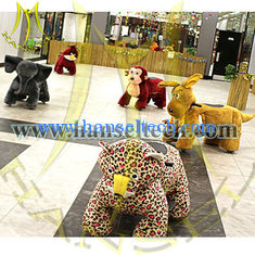 China Hansel Best seller coin operated animal rides battery operated Walking Scooter Animals Plush Riding Animals supplier