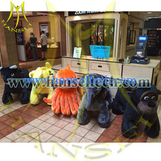 China Hansel coin operated animal cars for shoping mall electric toy rides with cute cartoon figuers supplier