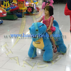 China Hansel animal kids ride toys plush animal rides mini cars on game machine supplier